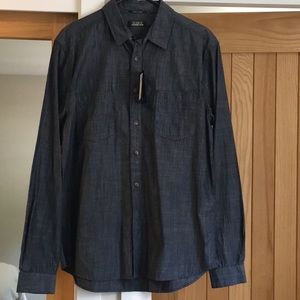 NWT Closed Chambray Stamford Shirt Dark Blue, L